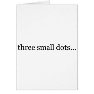 three small dots