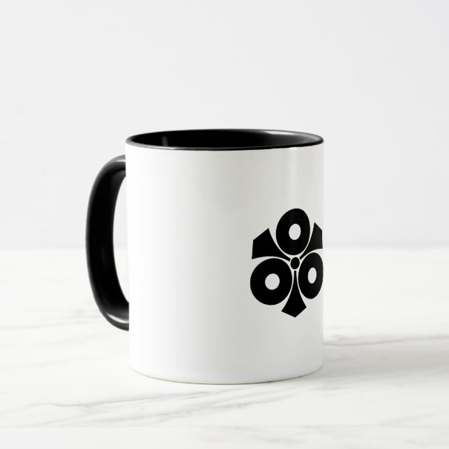 Three snake eyes with swords coffee mug (Front Left)