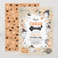 Three Spirit | Cute Halloween Ghost 3rd Birthday