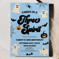 Three Spirit Halloween 3rd Third Birthday Party
