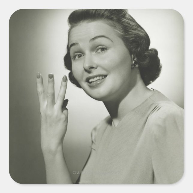 Three Square Sticker (Front)