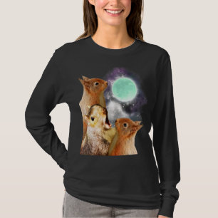 Three Squirrel Moon T-Shirt