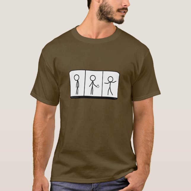 Three Stages of Coffee shirt (Front)