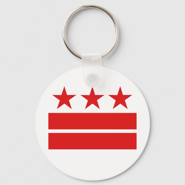 Three Stars 2 Bars Key Ring (Front)