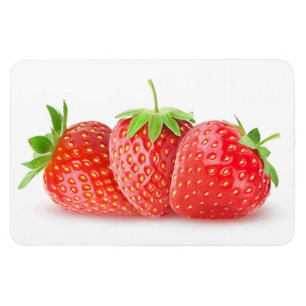 Three strawberries magnet