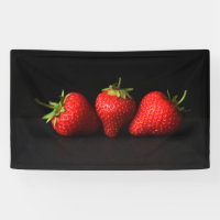 Three Strawberries On Black bnrcna