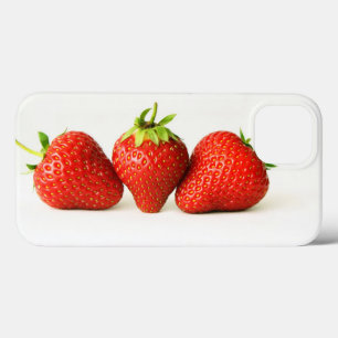 Three Strawberries On White iphcn iPhone 13 Case