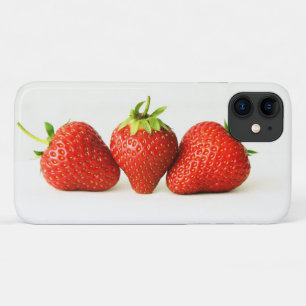 Three Strawberries On White iphcnm Case-Mate iPhone Case