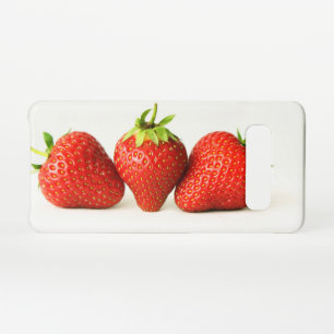 Three Strawberries On White sgcnm Samsung Galaxy Case