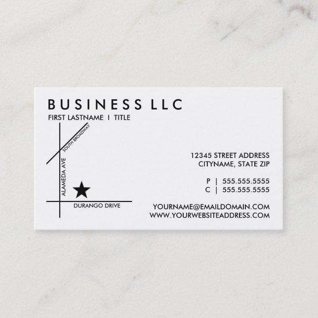 three streets map coupon card (Front)