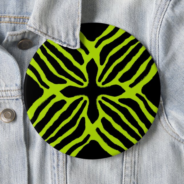 Three Striped Poison Dart Frog 6 Cm Round Badge (In Situ)