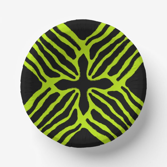 Three Striped Poison Dart Frog Paper Plate (Front)