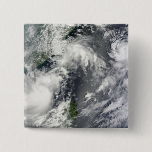 Three strong storms 15 cm square badge