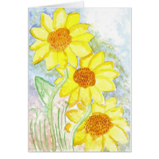 Three Sunflowers