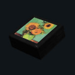 Three Sunflowers in a Vase by Vincent van Gogh Gift Box<br><div class="desc">Three Sunflowers in a Vase by Vincent van Gogh is a vintage fine art post impressionism still life floral painting. A bouquet with three beautiful blooming sunflowers in a vase. Fresh cut summer flowers from the garden. About the artist: Vincent Willem van Gogh (1853 -1890) was one of the most...</div>