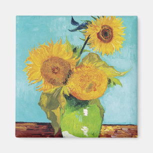 Three Sunflowers, Van Gogh Magnet