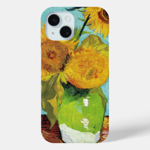 Three Sunflowers   Vincent Van Gogh iPhone 15 Case