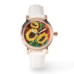 Three Sunflowers Watch - Painting