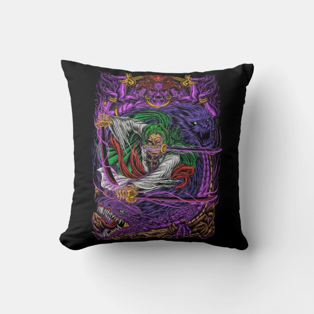 Three Swords Man Zoro One Piece Cushion (Front)