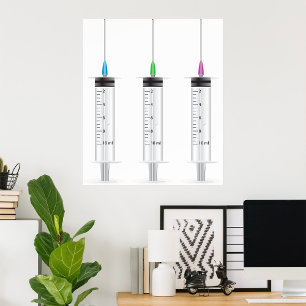 Three Syringes Poster