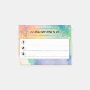 Three Things-- Post-it Notes