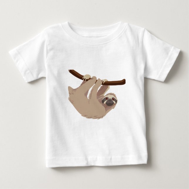 Three Toed Sloth Baby T-Shirt (Front)