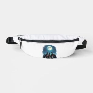 Three Tortoises Howl at Moon Wildlife Mountain Tur Bum Bags
