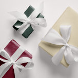 Three Traditional Christmas Colours Wrapping Paper Sheet<br><div class="desc">A three-pack of traditional Christmas colours in dark red, dark green, and cream. This pack of three sheets is printed with one colour on each sheet. Traditional Bohemian or Celtic Christmas colours in rich deep tones. Three Traditional Christmas Colours Wrapping Paper Sheets. The colour codes for these are #8D011F Red,...</div>