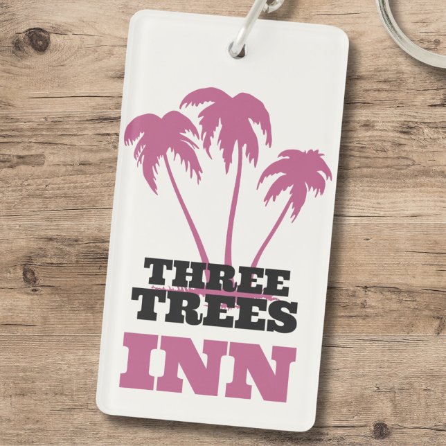 Three Trees Inn (black) Key Ring (Creator Uploaded)