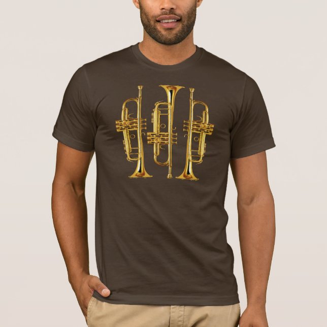 Three Trumpets T-Shirt (Front)