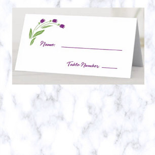 Three Tulips Design Place Card