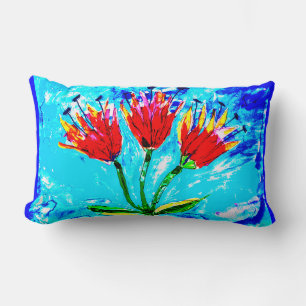 Three tulips lumbar cushion