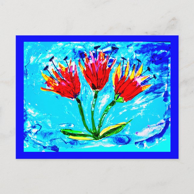 Three tulips postcard (Front)