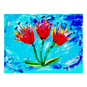 Three tulips poster