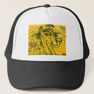 THREE TWISTED MUSICIANS TRUCKER HAT