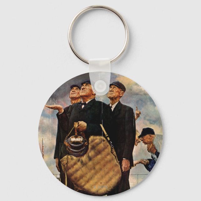 Three Umpires Key Ring (Front)