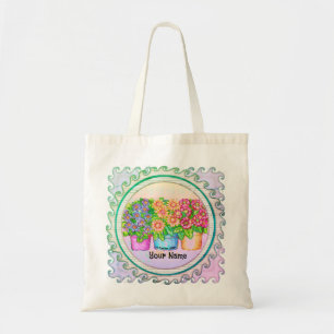 Three Vases Flowers Tote Bag
