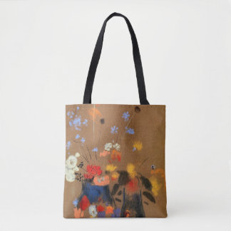 Three Vases of Flowers by Odilon Redon Tote Bag