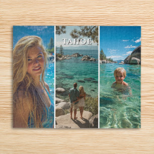 Three Vertical Strip Boho Photo 16x20 Jigsaw Puzzle