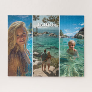Three Vertical Strip Boho Photo 16x20 Jigsaw Puzzle