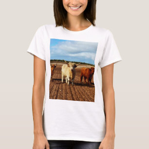 Three Very Naughty Highland Cows, T-Shirt