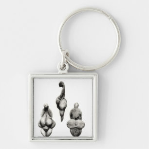 Three views of a 'Venus' statuette Key Ring