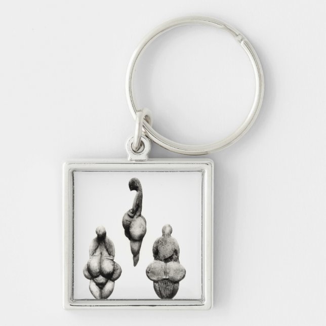 Three views of a 'Venus' statuette Key Ring (Front)