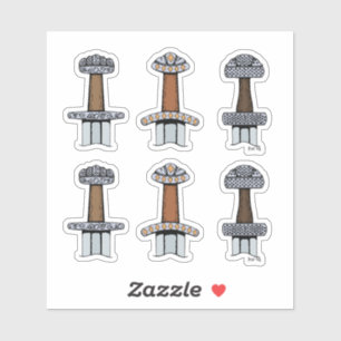 Three Viking Sword Hilts