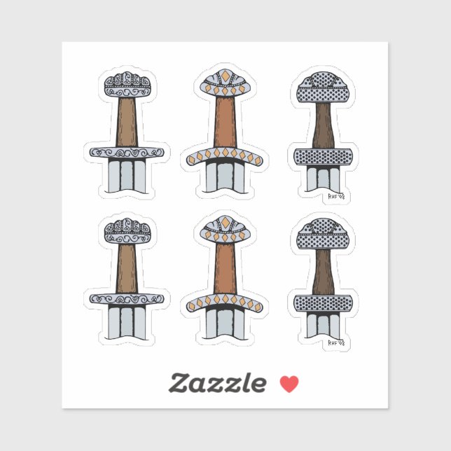 Three Viking Sword Hilts (Sheet)