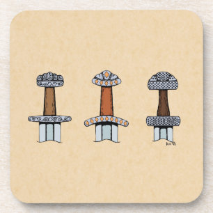 Three Viking Sword Hilts Coaster