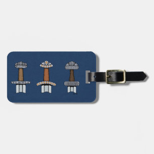 Three Viking Sword Hilts Luggage Tag
