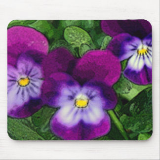 Three Violets Mousepad