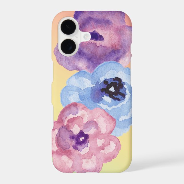 Three Watercolor Roses on Pastel Gradient (Back)