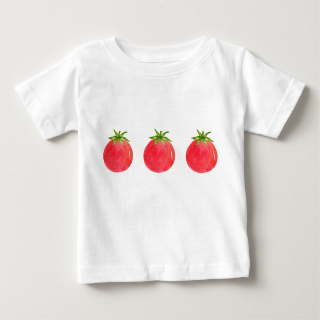 Three Watercolor Tomatoes  Baby T-Shirt (Front)
